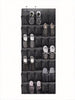 1pc Mesh Bag Shoe Storage Rack With Hook, Multi-Grids Hanging Back Shoe Storage Door Bag, Space Saving Storage Bag Sundry Storage Bag, Fabric Wardrobe Sundry Shoe Storage Bag For Small Business Owners/Stores/Retailers/Home/Travel(Black,Gray,White)